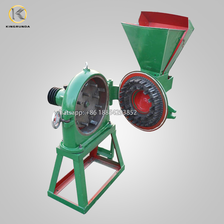 Small Capacity Corn Maize Grain Disk Mill Crushing Grinder Grinding Machine 